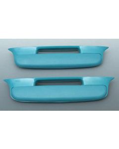 Chevy Door Armrests, Turquoise, Bel Air, 1957