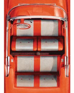 Chevy Convertible Circle Pattern Yardage, Vinyl, 1957