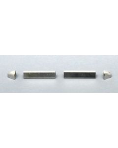 Chevy Sunvisor Trims, Stainless Steel, Interior, 1955-1957