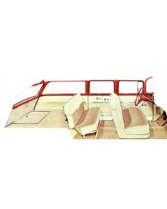 Chevy Seat Cover Set, 4-Door 6 Passenger Wagon, Bel Air, 1955