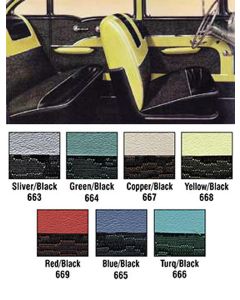 Chevy Seat Cover Set, 4-Door Sedan, Bel Air, 1957