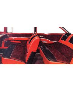 Chevy Seat Cover Set, 2-Door Sedan, Bel Air, 1957
