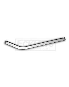 Chevy Interior Side Panel Trim, Stainless Steel, Left UpperRear, Convertible, 1957