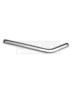 Chevy Interior Side Panel Trim, Stainless Steel, Right Upper Rear, Convertible, 1957