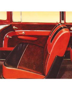 Chevy Seat Cover, Front, 2-Door Sedan, Bel Air, 1957