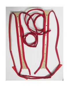 Chevy Windlace Set, Presewn To Center Boards, 4-Door Sedan And Station Wagon, 1955-1957