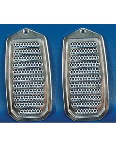 El Camino Door Jamb Vents, Polished Billet, 1970-1972