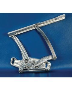 El Camino Billet Aluminum Hood Hinges, Machined Finish, 1965-1967