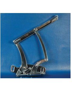 El Camino Billet Aluminum Hood Hinges, Clear Powder Coated Finish, 1965-1967