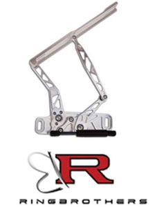 El Camino Hood Hinges,Billet Aluminum, Air Frame, Natural, With Steel Hood, 1965-1967