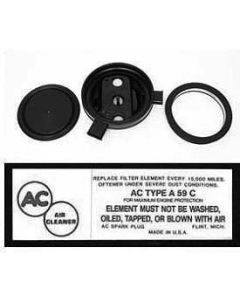 El Camino Air Cleaner Assembly, 348ci, 3 X 2, Tri-Power, 1959-1960