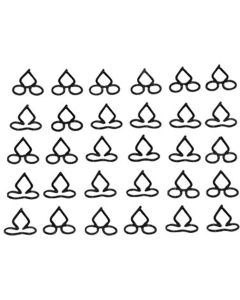 Fin Molding Clips, Set, 1960
