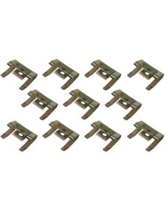 Body Molding Clips 59-60 Rear Roof Molding Clip Set   11 Pie