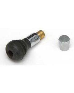 Chevy Valve Stem, Chrome, With Cap, 1955-1957