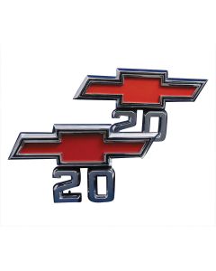 Chevy Truck Front Fender Emblems, Bowtie 20, 1967-1968