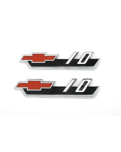1962 Chevy Truck Front Fender Emblems Bowtie With "10" Numeral
