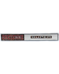 1971 Chevy Truck Glove Box Door Emblem Cheyenne Super