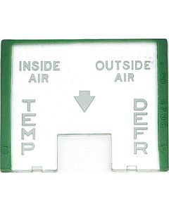  Chevy Truck Heater Control Temperature Face Lens, 1955-1959