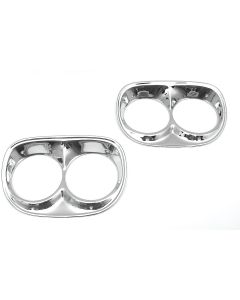 Chevy Truck Headlight Bezels, Chrome, 1958-1959