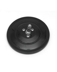 1947-72 Chevy Truck Outside Mirror Round 5" Ribbed Black Painted
