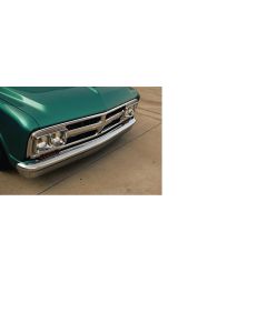 Front Bumper,Chrome,Custom/Smooth,1967-72