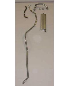 El Camino Exhaust Systems, Complete, 283 8 Cyl Single Exhaust - Includes Intermediate E, 1959-1960