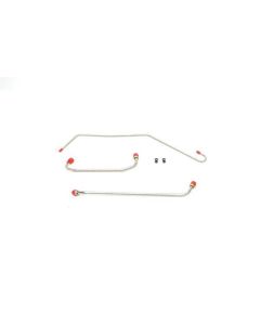 El Camino Engine Line, Fuel Pump To Carburetor, 350 c.i. With Four Barrel, Stainless Steel, 1970