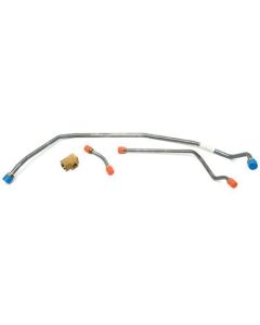 El Camino Engine Line, Fuel Pump To Carburetor, 454 c.i. With Four Barrel And Short Water Pump, OE Steel, 1970