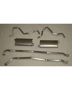 El Camino Exhaust, Aluminized, Dual, Without Resonators, V8,1964-1972
