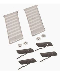 Chevy Paint Divider Moldings, Lower, Stainless Steel, Bel Air, 1955