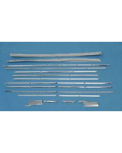 Chevy Cargo Trim, Stainless Steel, Wagon, 1955-1957