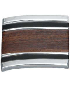 Chevy Truck Cab Molding, With Wood Grain Insert, Lower Right, Custom Sport, 1969-1972