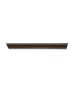 Chevy Truck Side Molding, Long Bed, With Wood Grain Insert,Left Rear Lower, 1969-1972