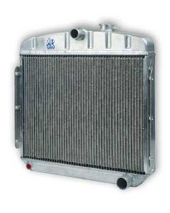 Chevy Truck Aluminum Radiator, With 1" Tubes, Dual Core, Griffin, 1955-1959