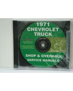 1971 Chevy Truck Shop Service And Repair Manuals On CD