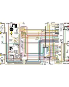 1947-1981 Chevy Truck Color Laminated Wiring Diagram