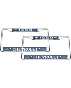 1959-1963 El Camino Dealership License Plate Frame, Chrome