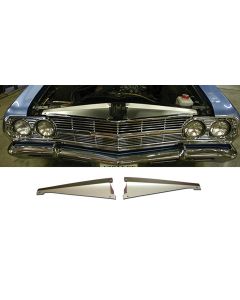 El Camino Core Support Filler Panel, Anodized Aluminum, 1965