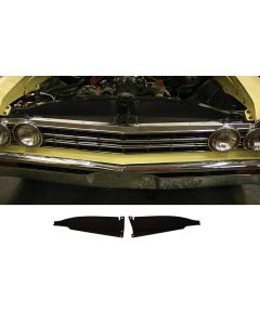 El Camino Core Support Filler Panel, Black Anodized, 1967