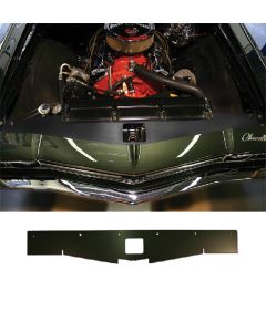 El Camino Core Support Filler Panel, Black Anodized, 1968-1969