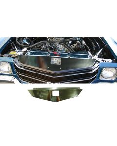 El Camino Core Support Filler Panel, Polished Aluminum, 1970-1972