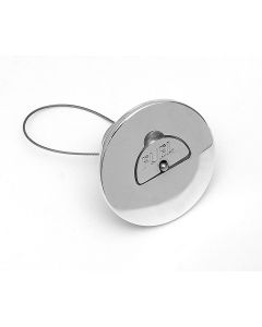 Chevy Truck Fuel Filler & Cap, Polished Aluminum, For Bed Mount Tank, 1947-1972