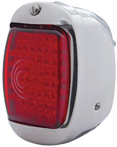 LED Taillight,Assy Right Red Lens,Stainless Housing,40-53