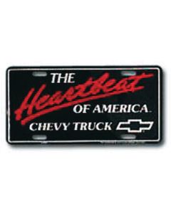 Chevy Truck License Plate, Heartbeat Of America
