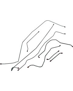 1960-63 Chevy-GMC Truck Brake Line Kit Short Bed