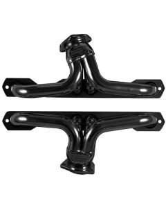 Chevy Truck Headers, Plain Steel, Small Block, Shorty,1955-1987