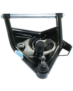 Chevy Truck Lower Control Arms, With Ball Joints, Tubular, Black, 1963-1972