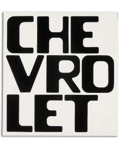 1954-1987 Chevy Truck Tailgate Letters, Stepside, Black