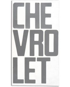 1958-66 Chevy Truck Tailgate Letters Chrome Fleet Side