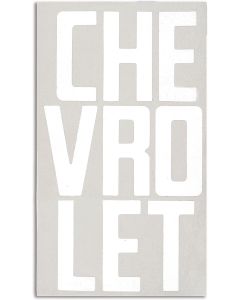 1958-66 Chevy Truck Tailgate Letters White Fleet Side